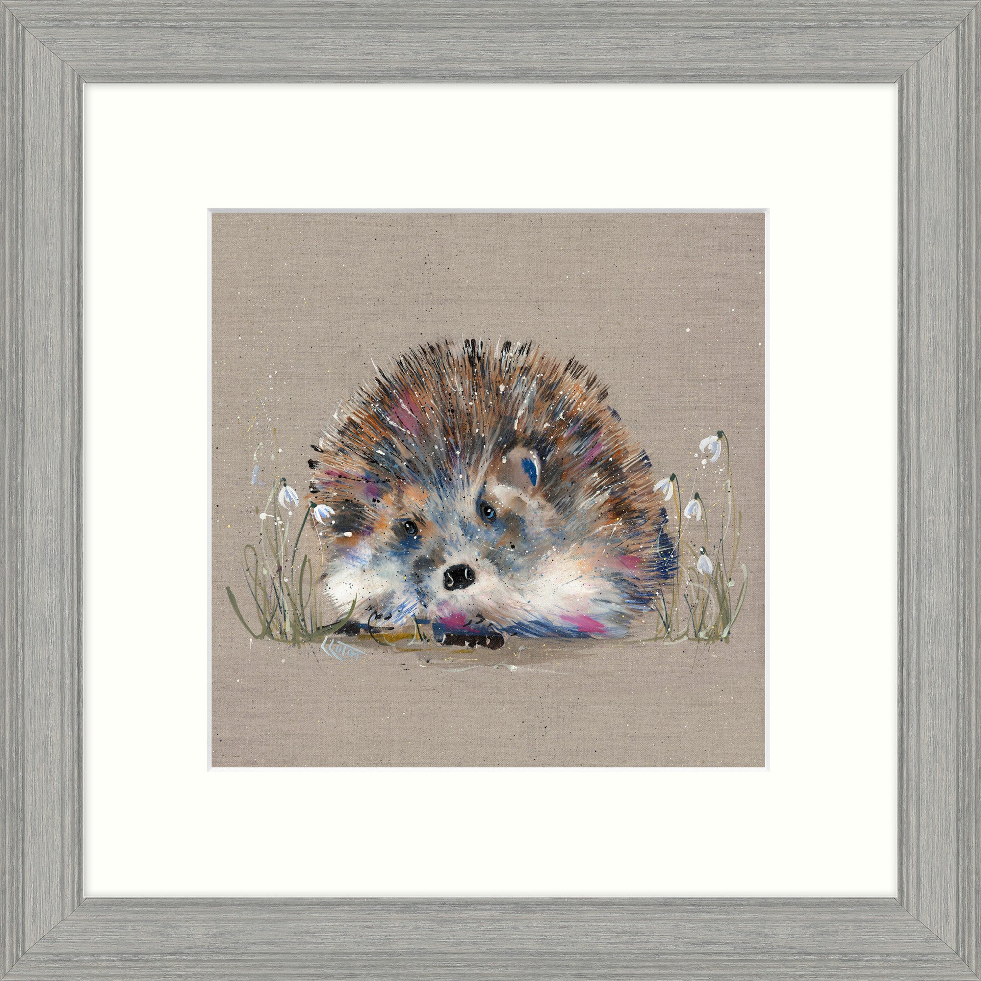 'Hedgehog and Snowdrops' by Louise Luton