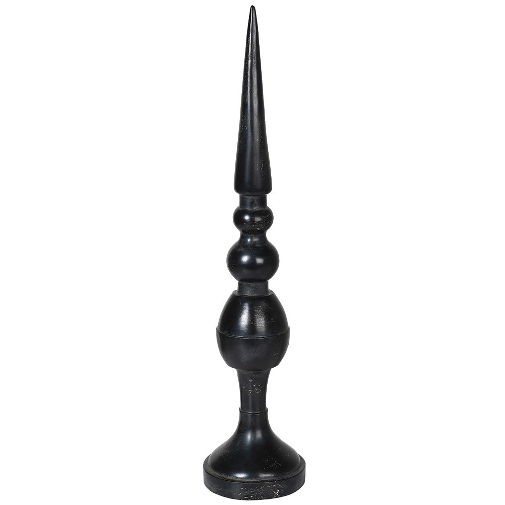 Tall Black Finial