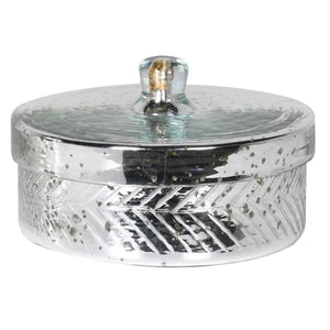 Small silver jar with lid