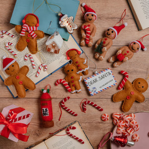 Festive gingerbread decoration