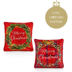 Red Merry Christmas cushion