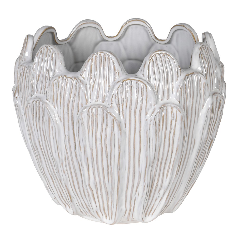 Beige petal vase