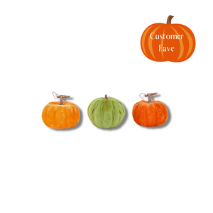 Velvet pumpkins (9cm)