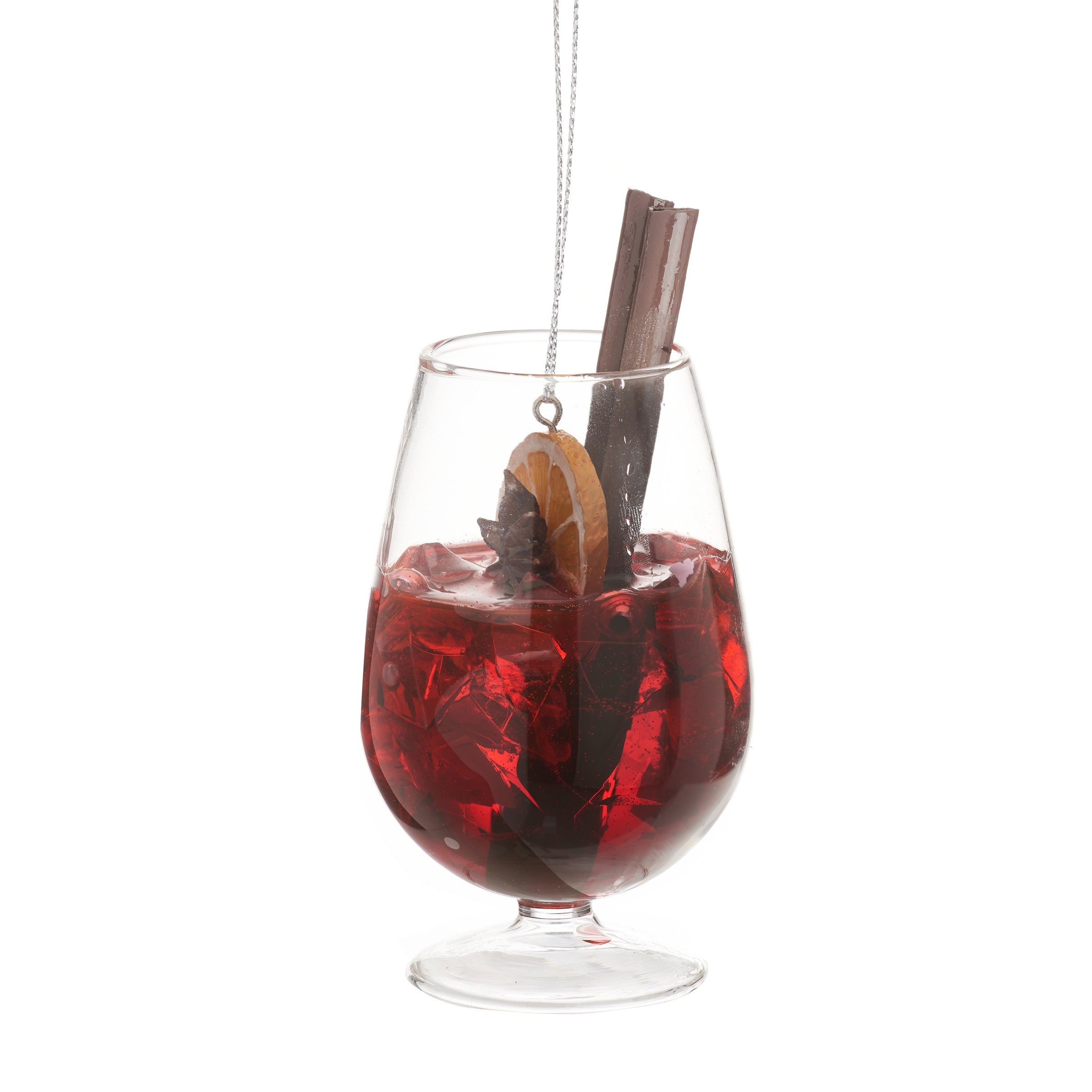 Mulled wine glass decoration