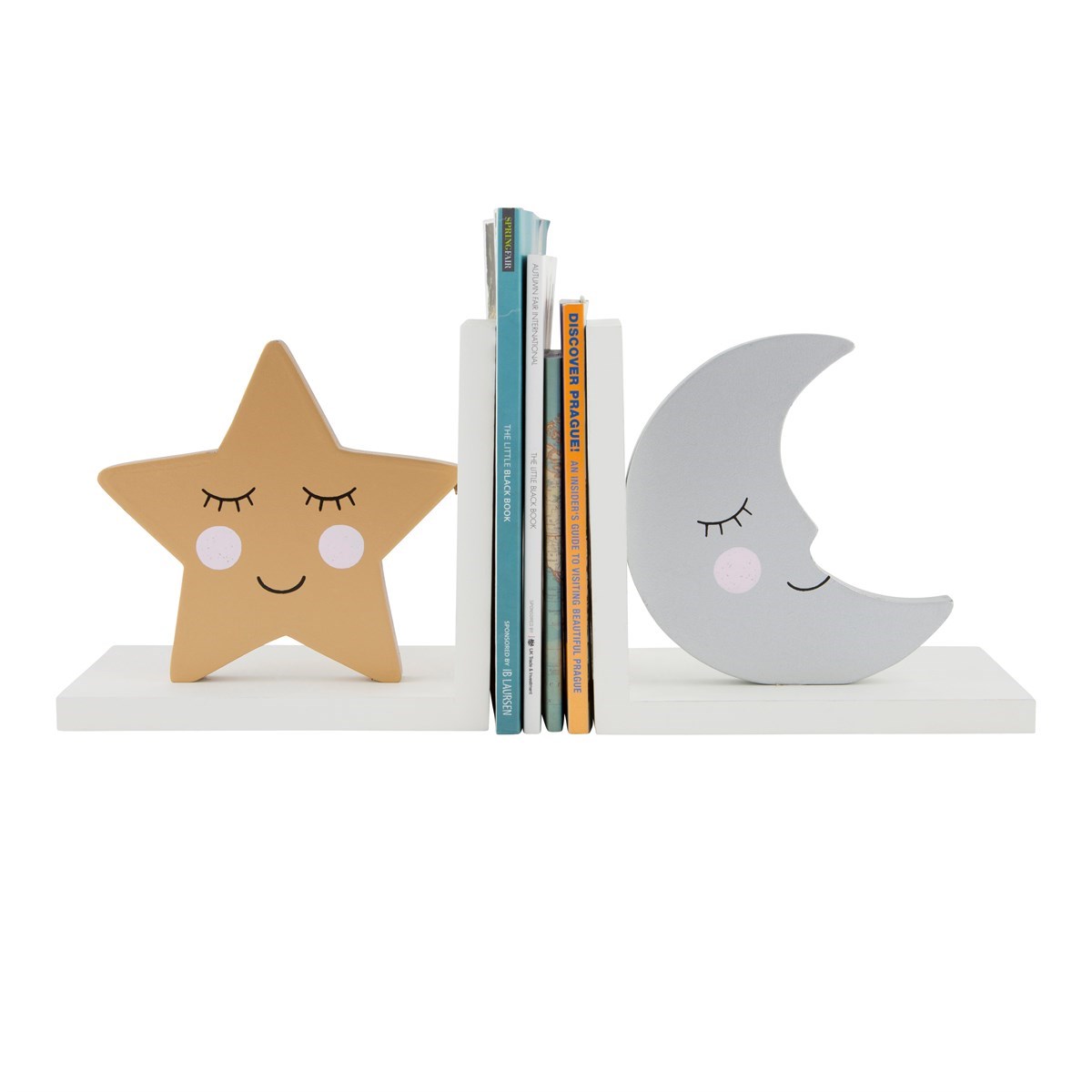 Moon & star bookends