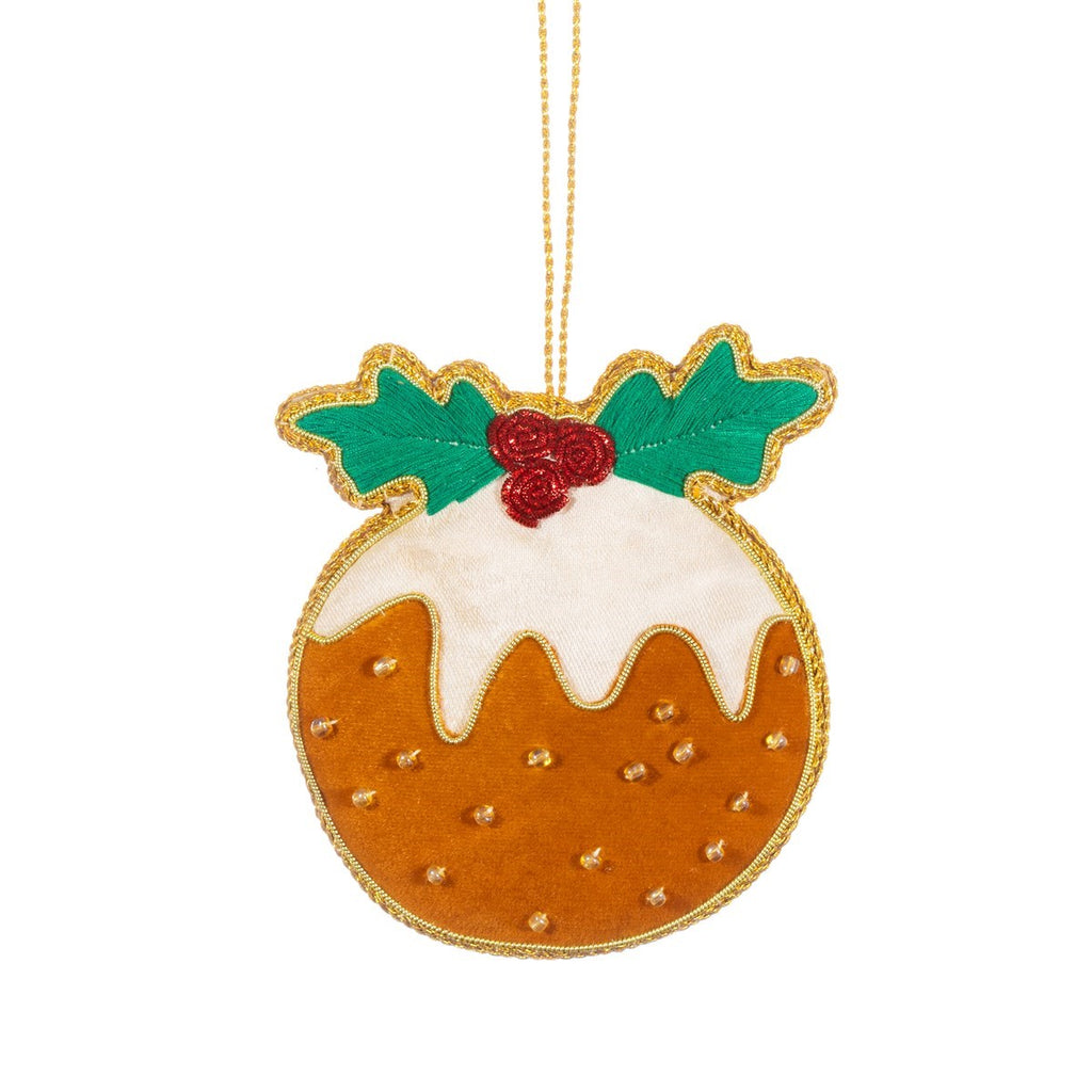 Christmas pudding Zari decoration