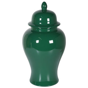 Small emerald ginger jar