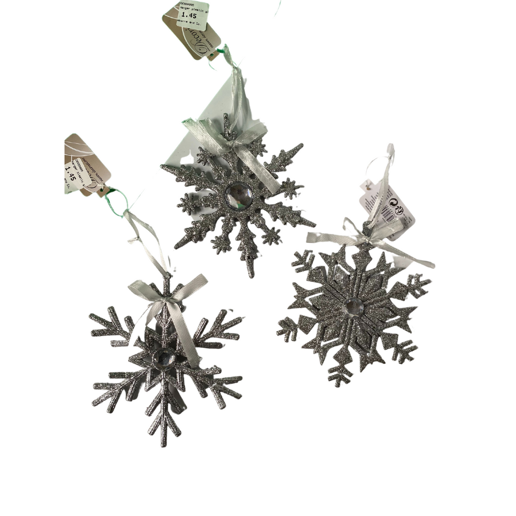 Silver snowflakes