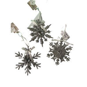 Silver snowflakes