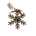 Champagne snowflake hanging decorations