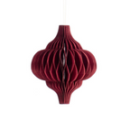 Burgundy honeycomb hanging decorations