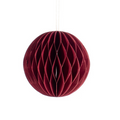 Burgundy honeycomb hanging decorations