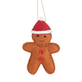 Festive gingerbread decoration