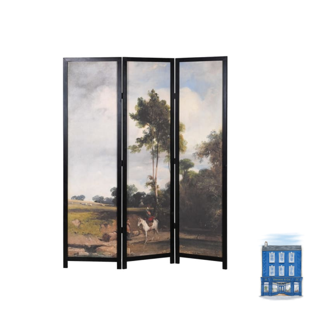 Countryside landscape picture screen/ room divider