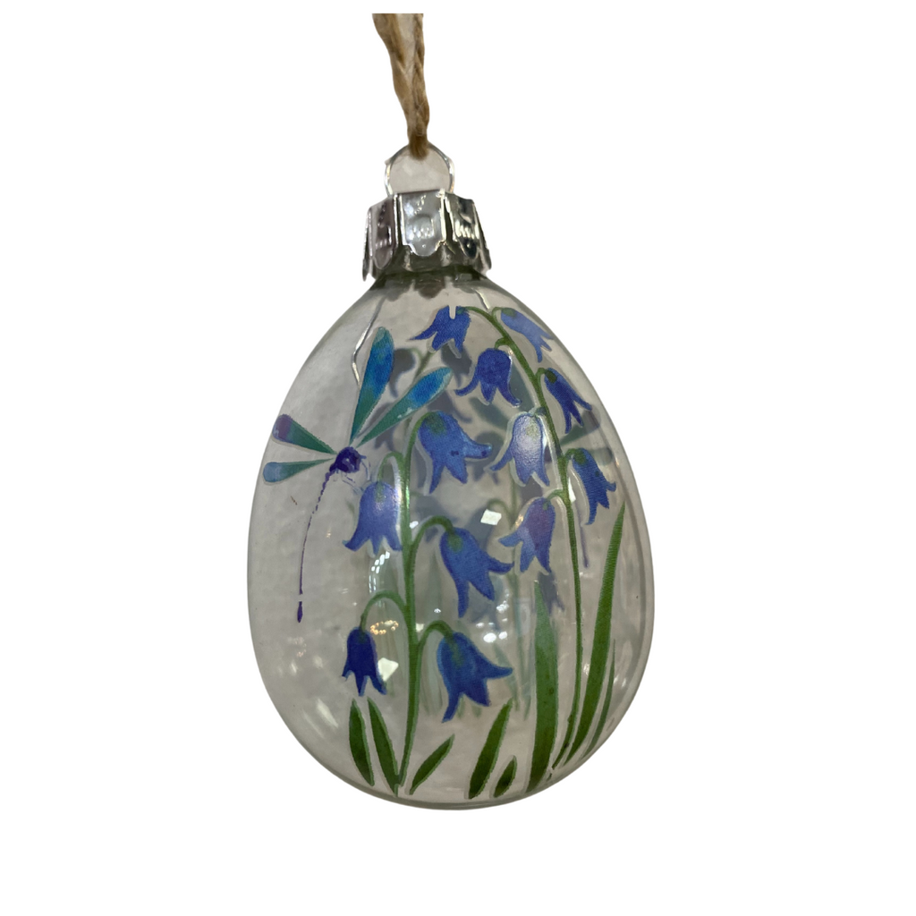 Bluebell glass hanging decoration