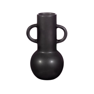 Large amphora vase in black