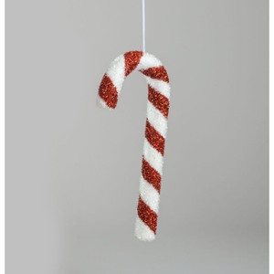 Glitter foam candy cane hanging dec