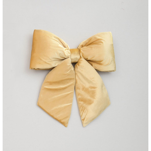 68cm gold velvet bow