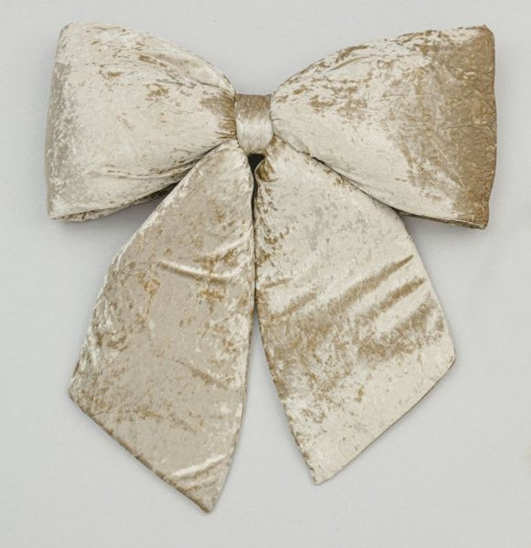 68 cm plush champagne gold bow