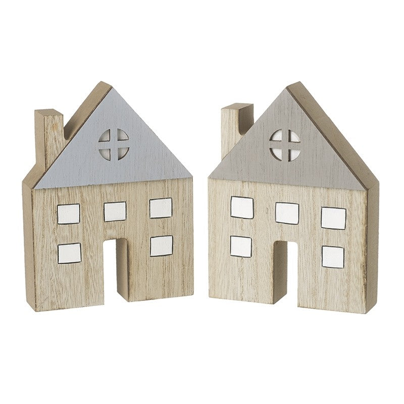 Contemporary wooden house decoration