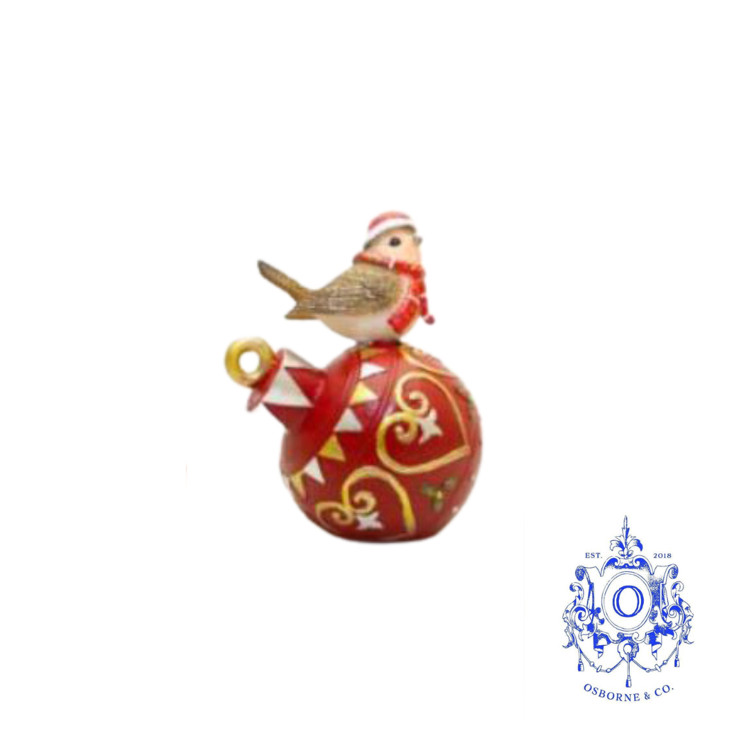 Robin bauble and bell ornament (2 styles)
