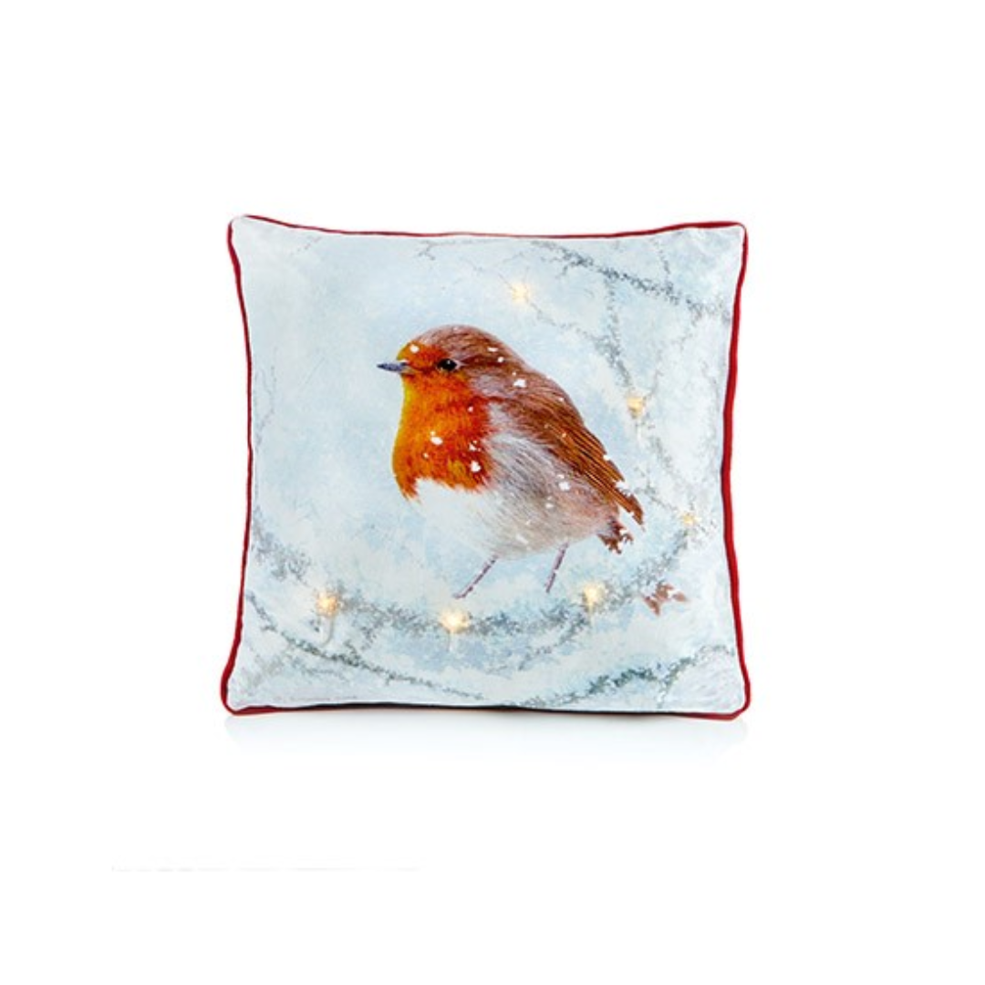 Robin Christmas cushions