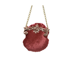 Velvet purse hanging decoration