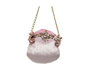 Velvet purse hanging decoration