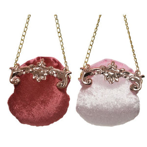 Velvet purse hanging decoration