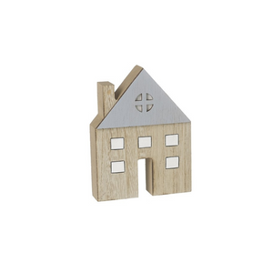 Contemporary wooden house decoration