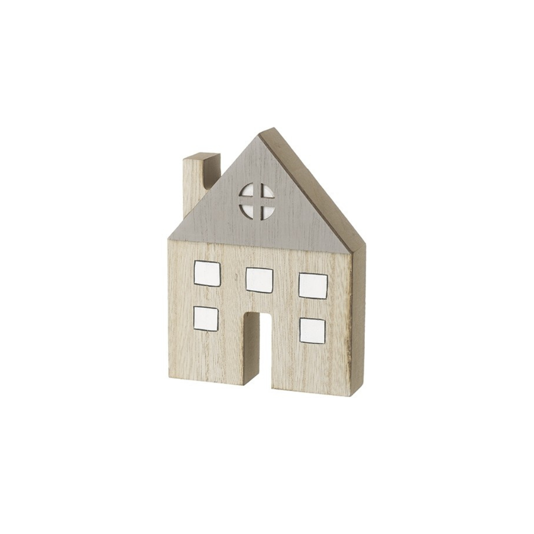 Contemporary wooden house decoration