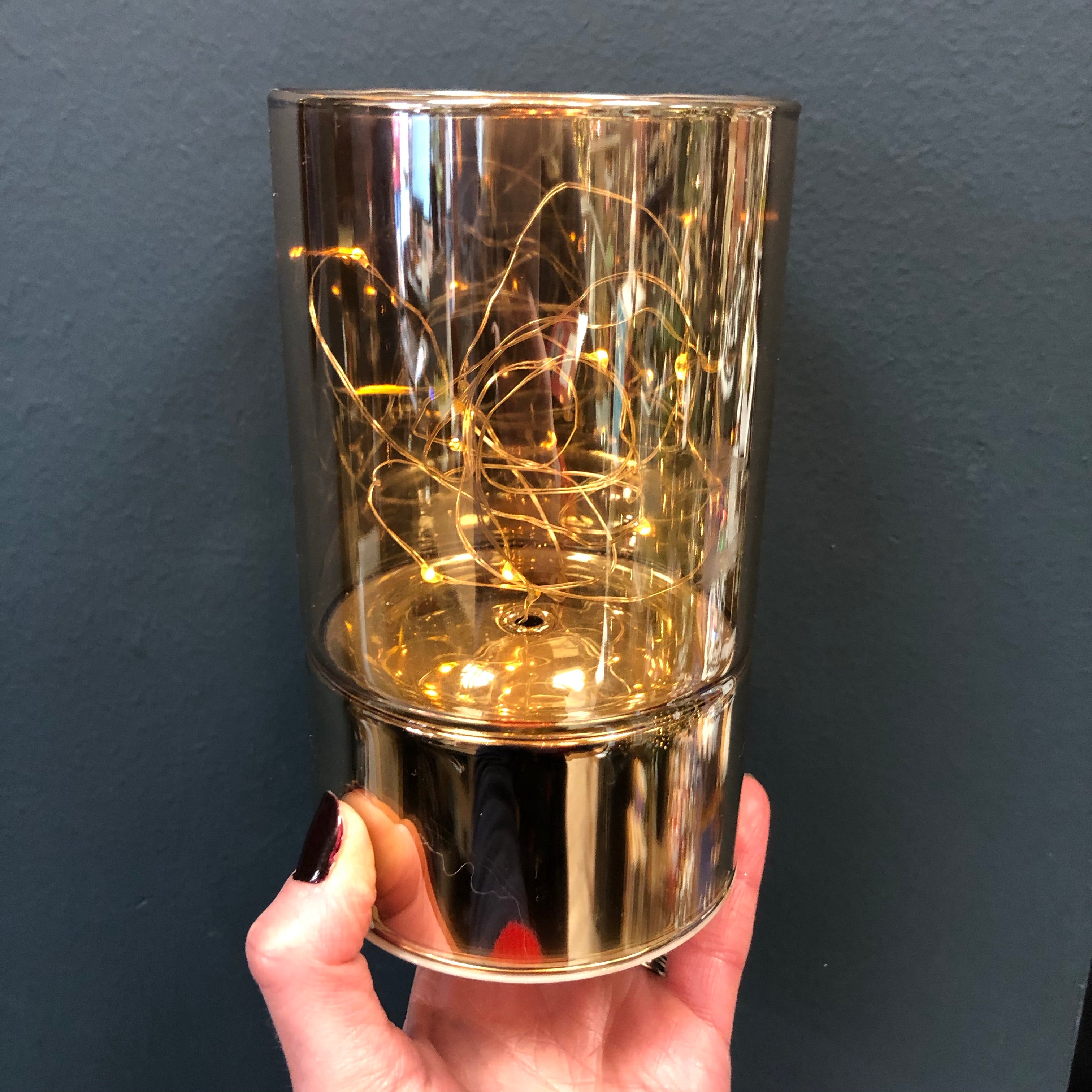 Micro LED glass vase