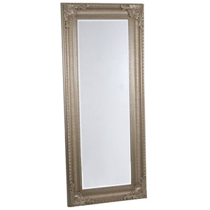 Rectangular ornate framed mirror