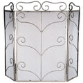Antique pewter 3 fold firescreen