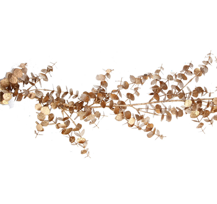 gold eucalyptus garland
