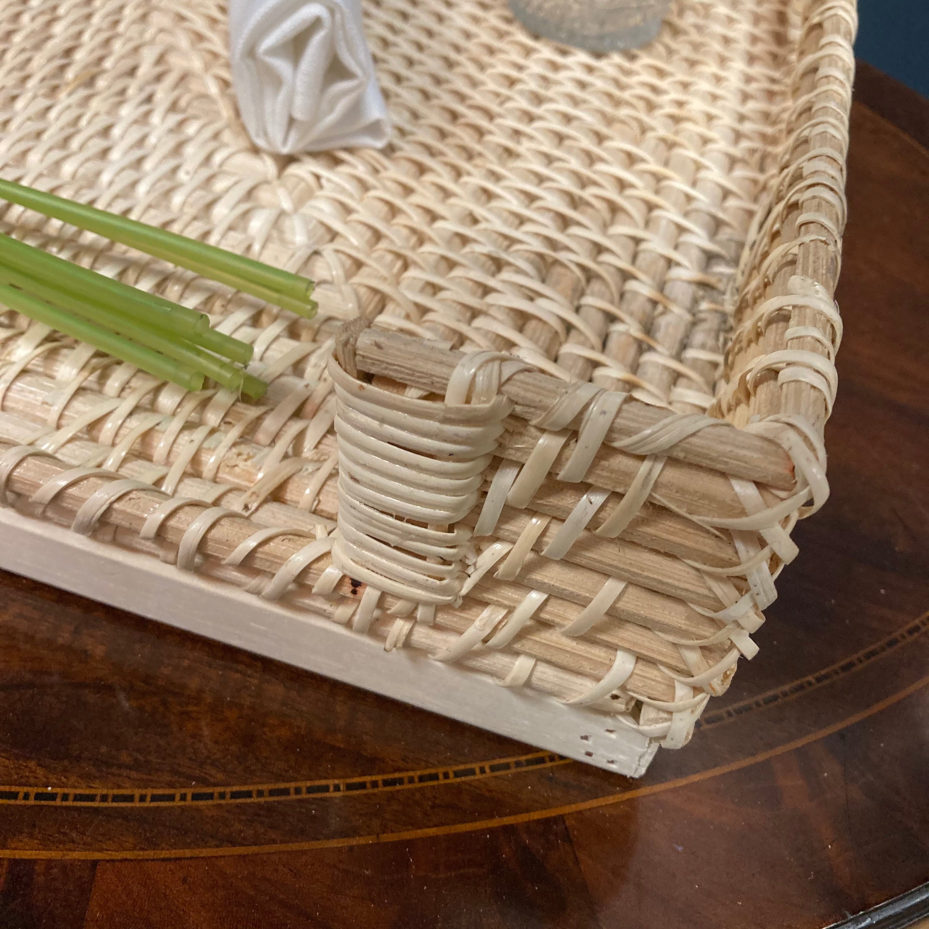 Rattan breakfast tray