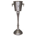 Antique silver floor wine cooler