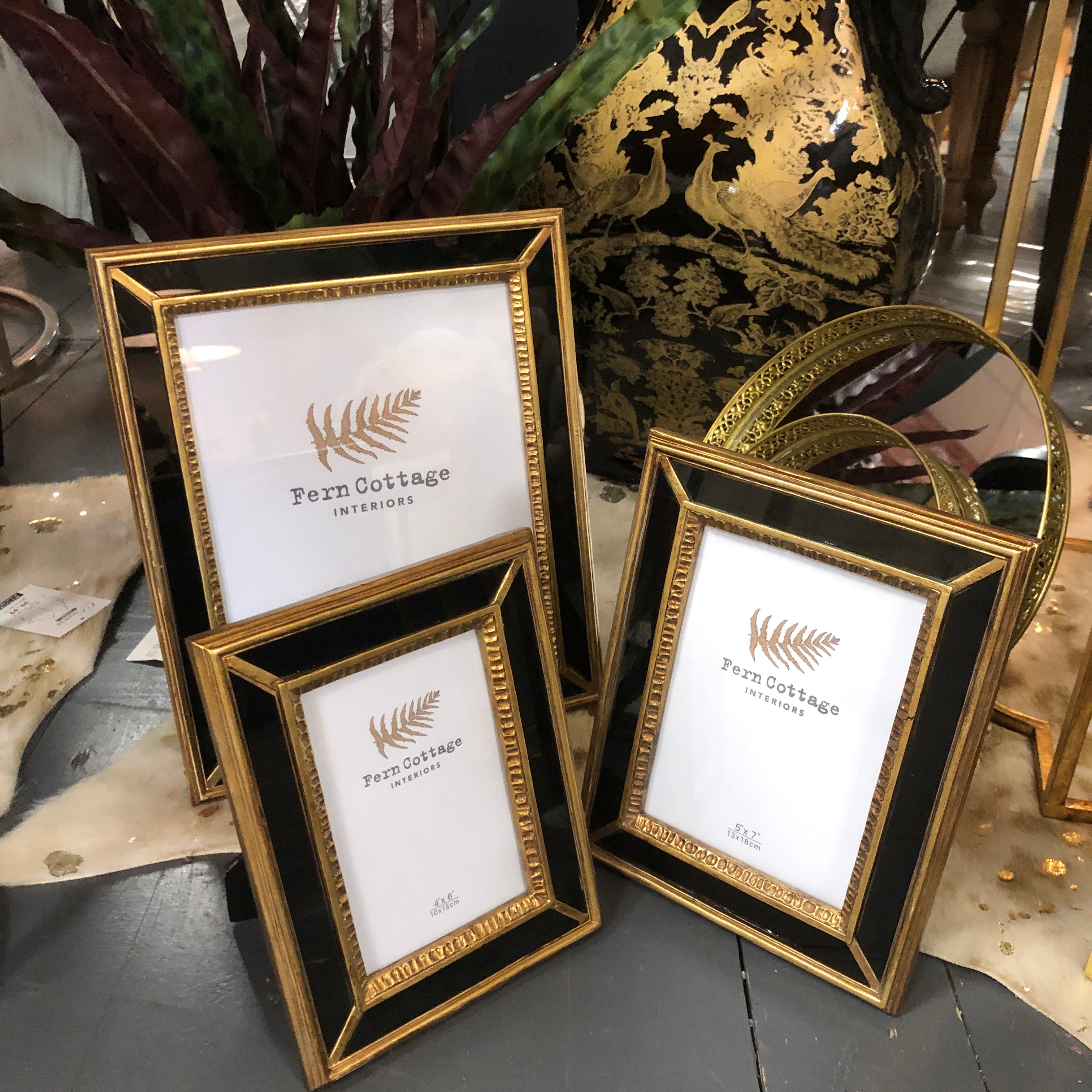 Black & gold frame 5 x 7