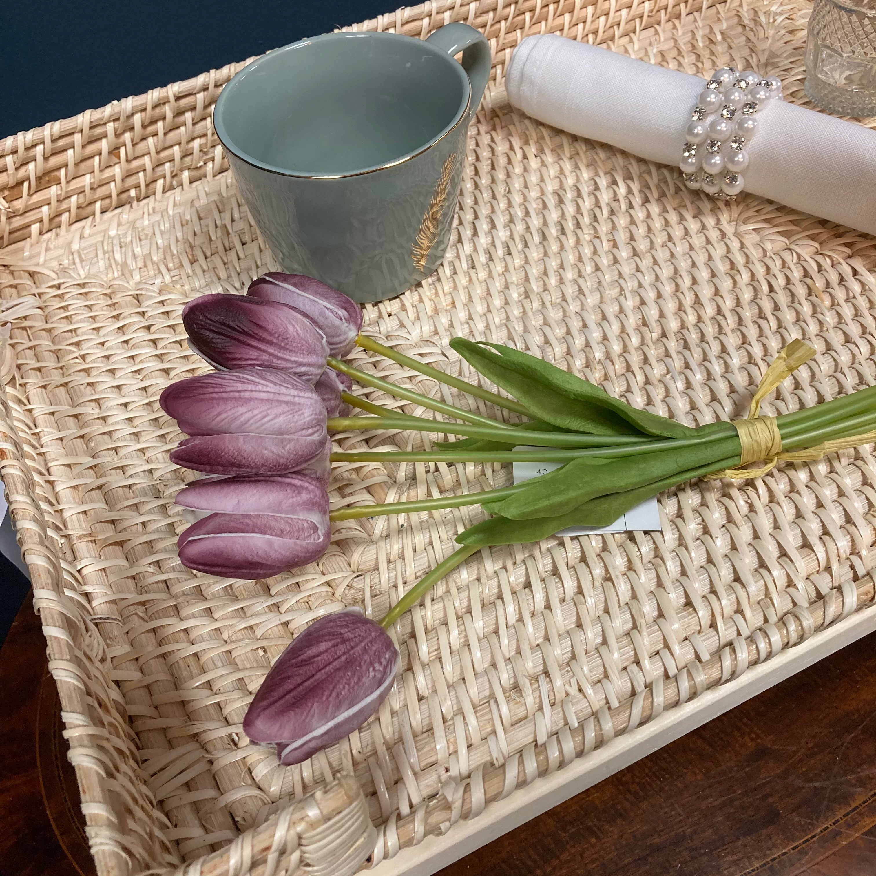 Rattan breakfast tray