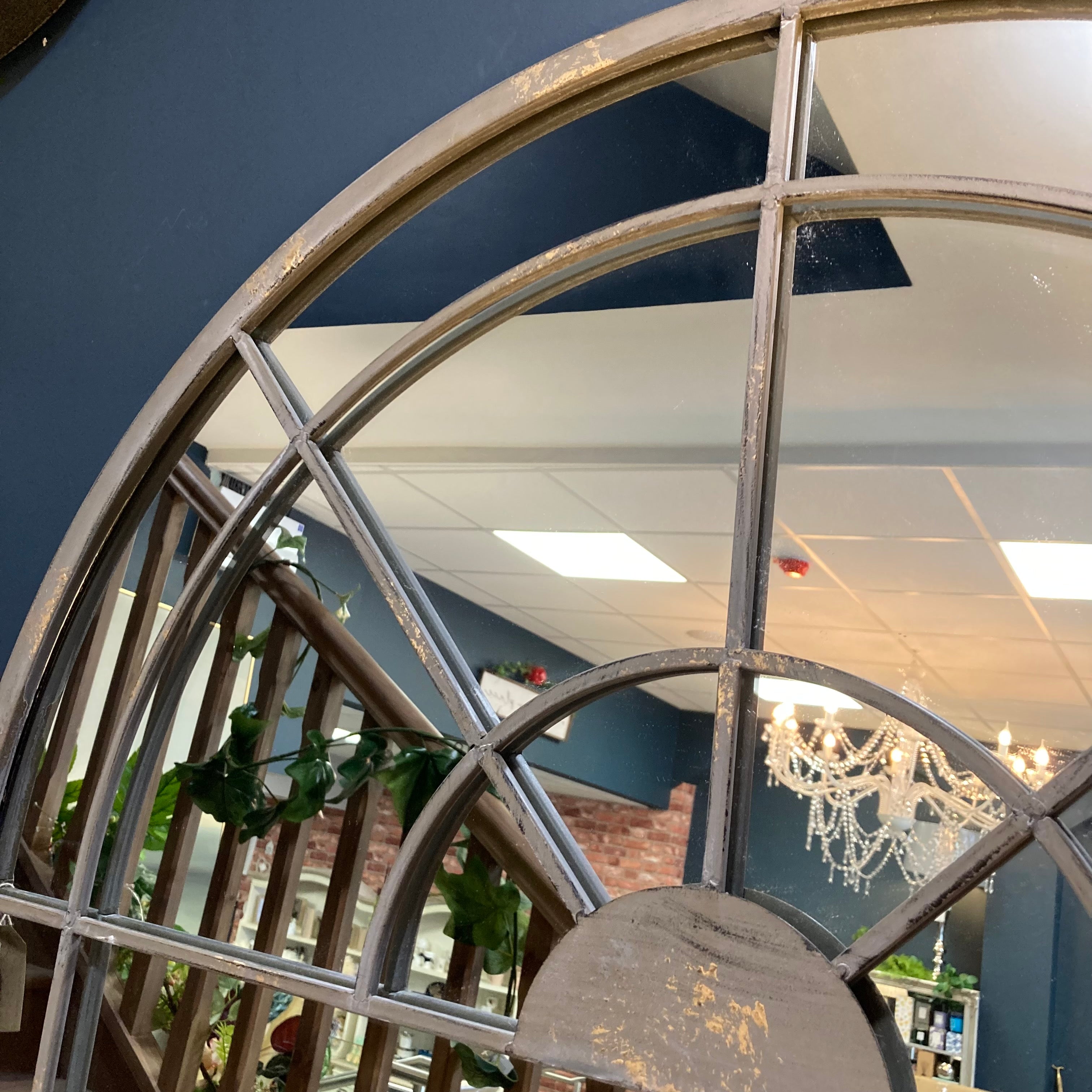 Iron window effect mirror