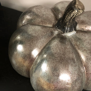 Silver foil squat pumpkin