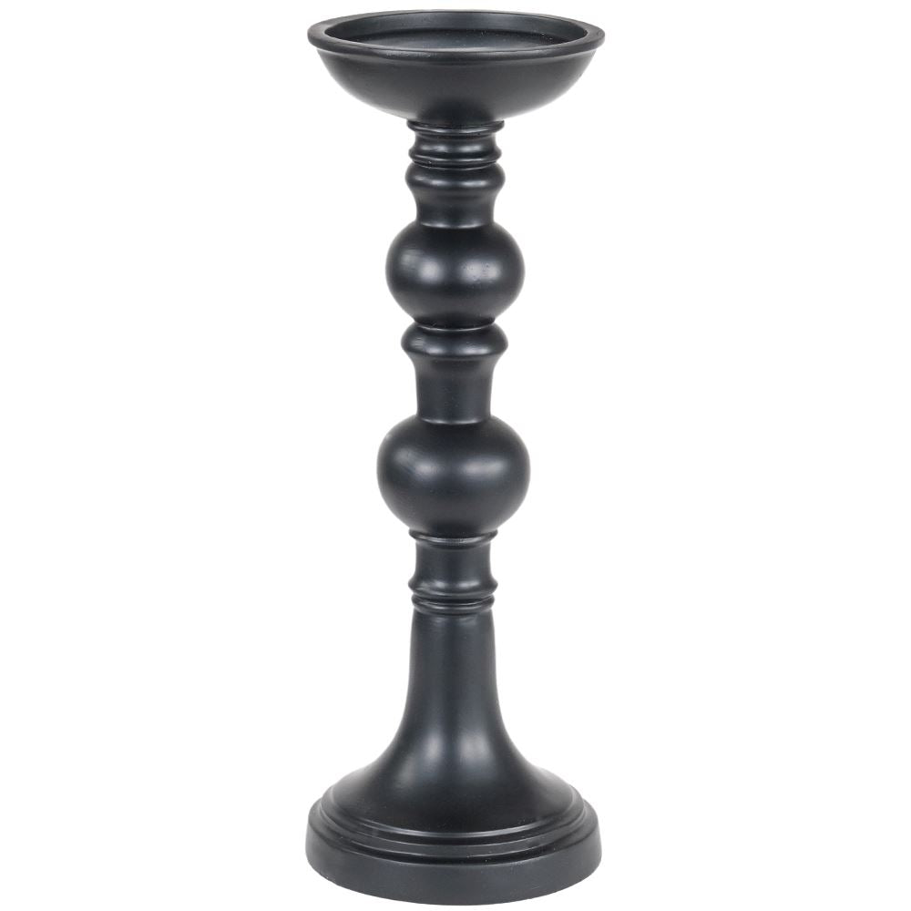 Tall black candle holder