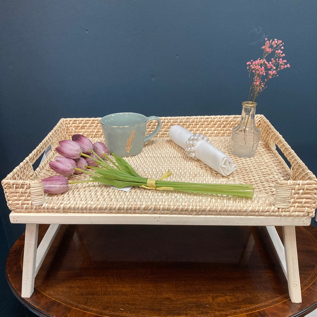 Rattan breakfast tray