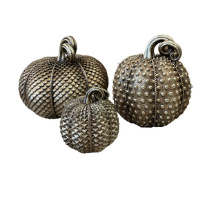 Luxurious gold embossed pumpkins