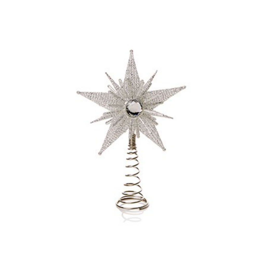 Silver snowflake/star treetoppers