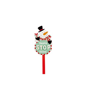 Santa Stop Here sign