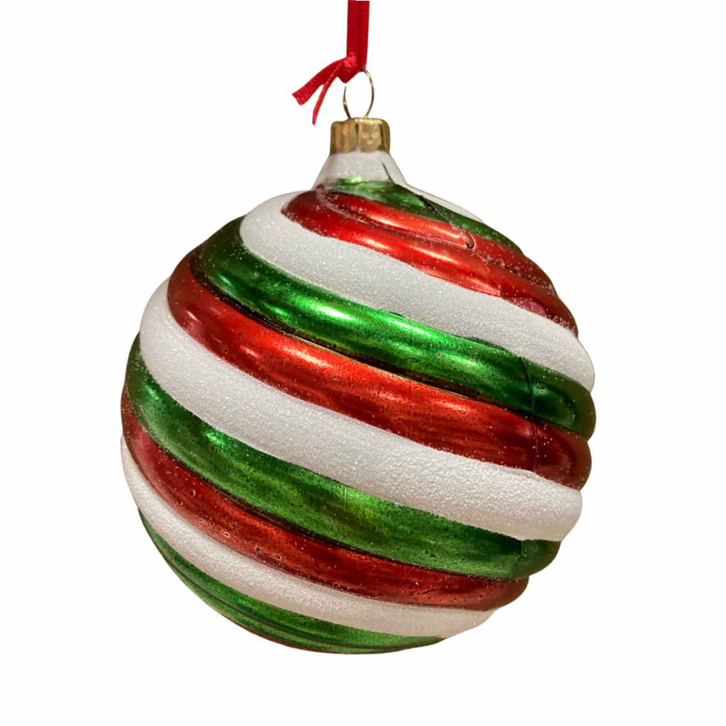 Shatterproof swirl bauble