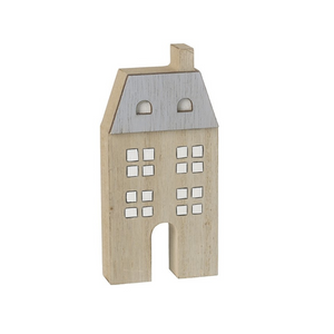 Contemporary tall wooden house decoration